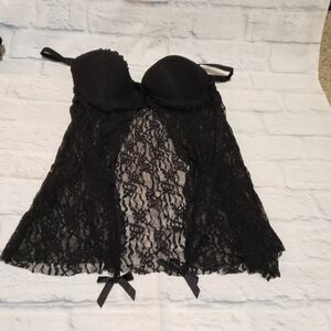 Smart & Sexy Black Sleepwear Top